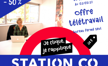 Offre confinement Télétravail en coworking Cesson Rennes sud