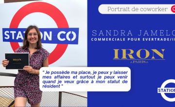 Sandra Jamelot - Commerciale chez Evertrade/Iron Sandra Jamelot - Coworker open space Station CO