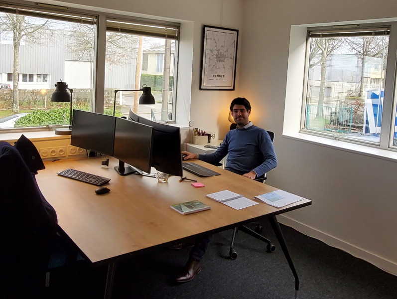 Pierre Le Gal, Fabrik CG Bretagne, COworker en bureau fermé