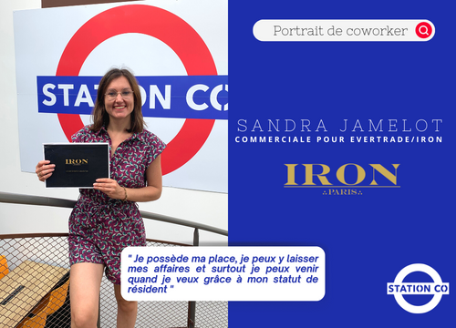 Sandra Jamelot - Commerciale coworker open space station co rennes