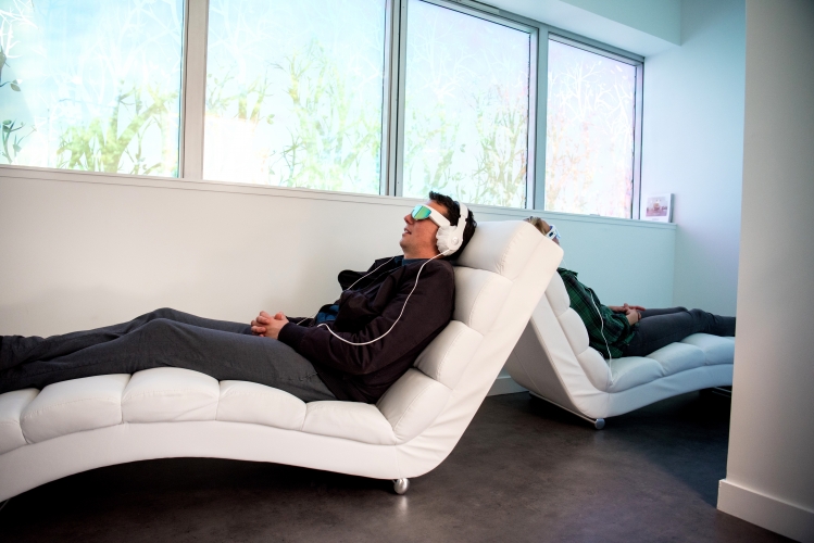 Salle de Lumino-Relaxation Salle de relaxation PSIO Coworking Rennes